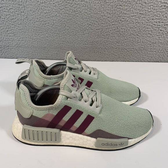 adidas Shoes - Adidas NMD R1 Training Running Sneaker Shoes Ash Silver Purple Women's Size 7.5